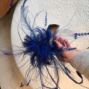 Festive Feather Hair Comb